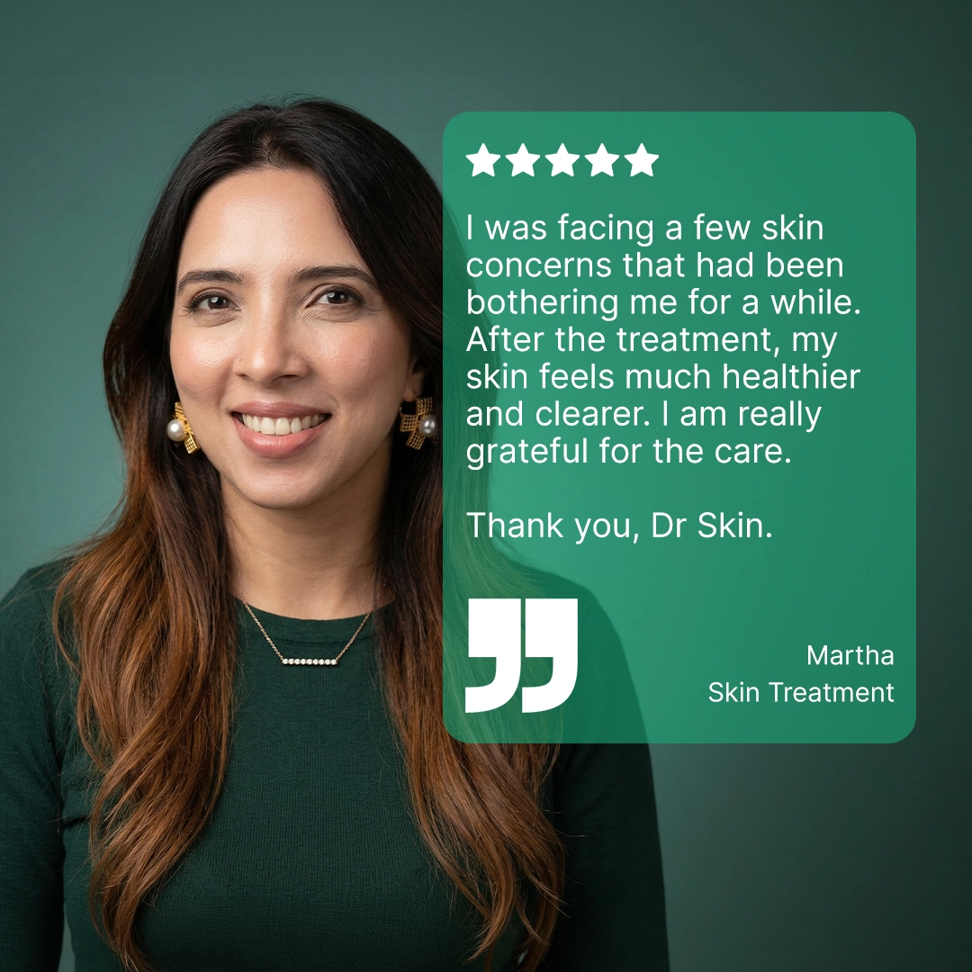 Patient review at DrSkin Clinic
